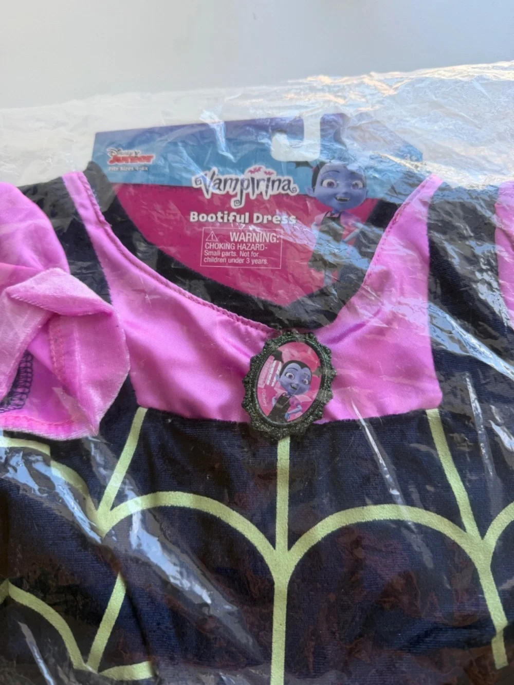 Disney Juniors Girls Vampirina Dress Up Outfit Halloween Costume 4-6X - Picture 6 of 7